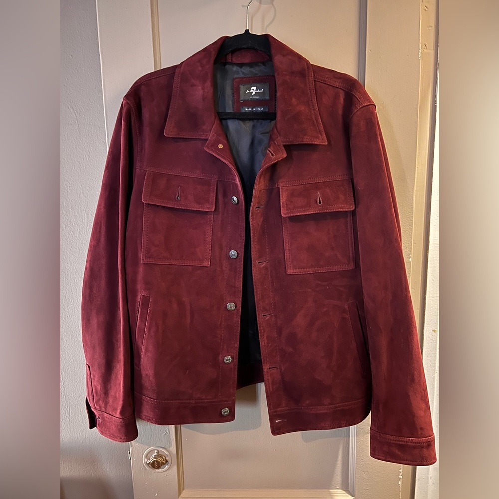 Suede maroon jacket
